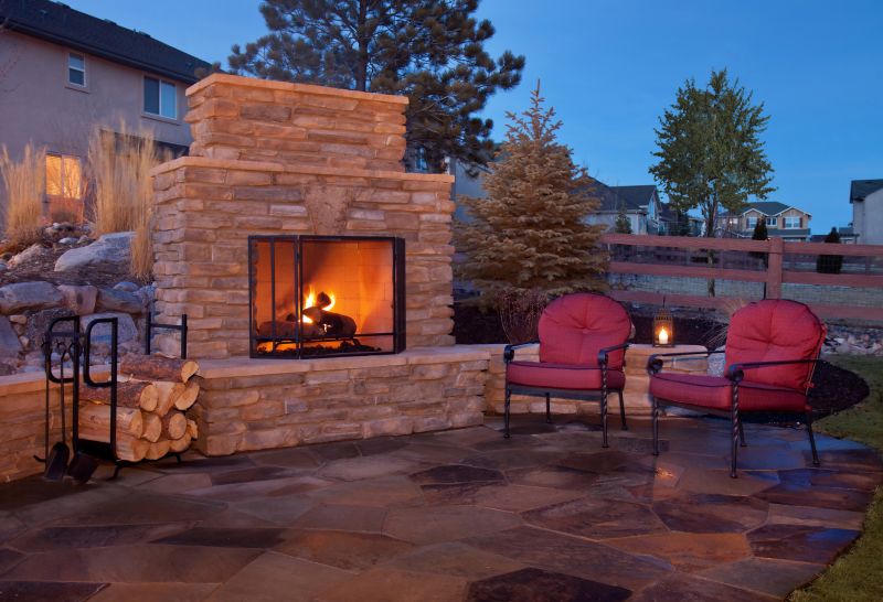 Outdoor Fireplace Setup